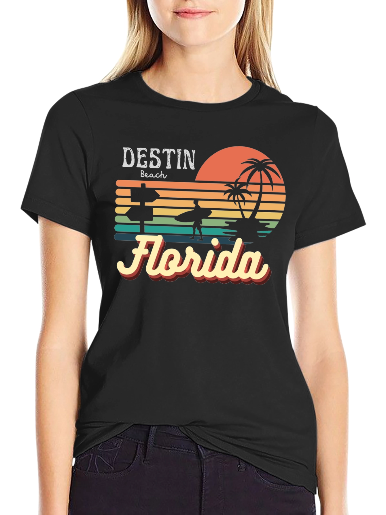 Destin Beach Florida Retro T-Shirt