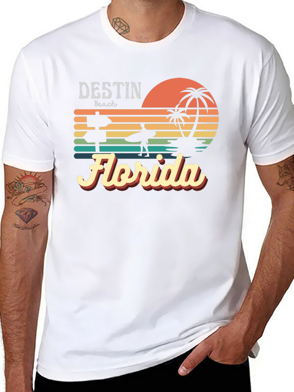 Destin Beach Florida Retro T-Shirt