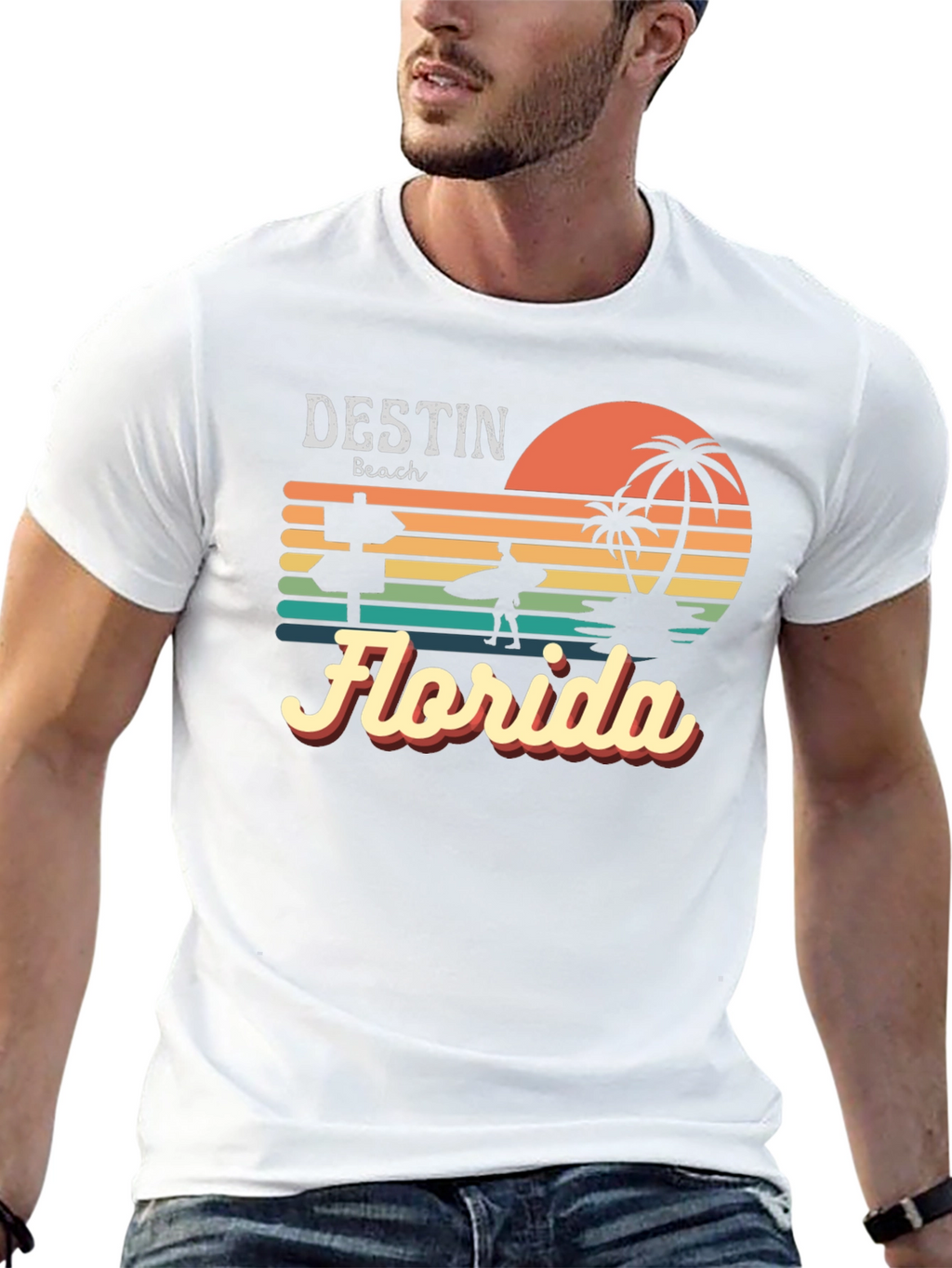 Destin Beach Florida Retro T-Shirt