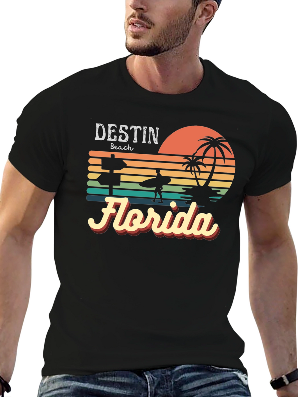 Destin Beach Florida Retro T-Shirt
