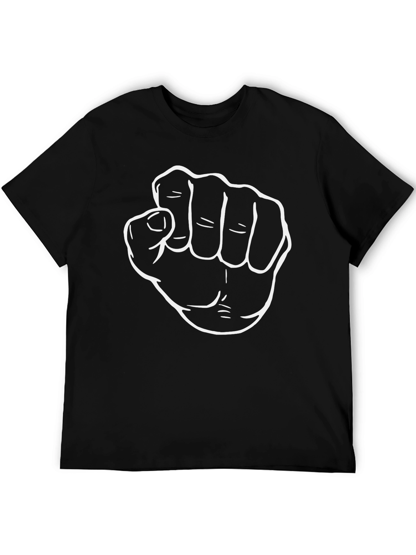 Fist Graphic Black T-Shirt for Men