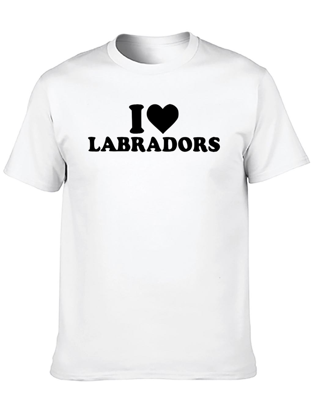 I Heart Labradors Black T-Shirt