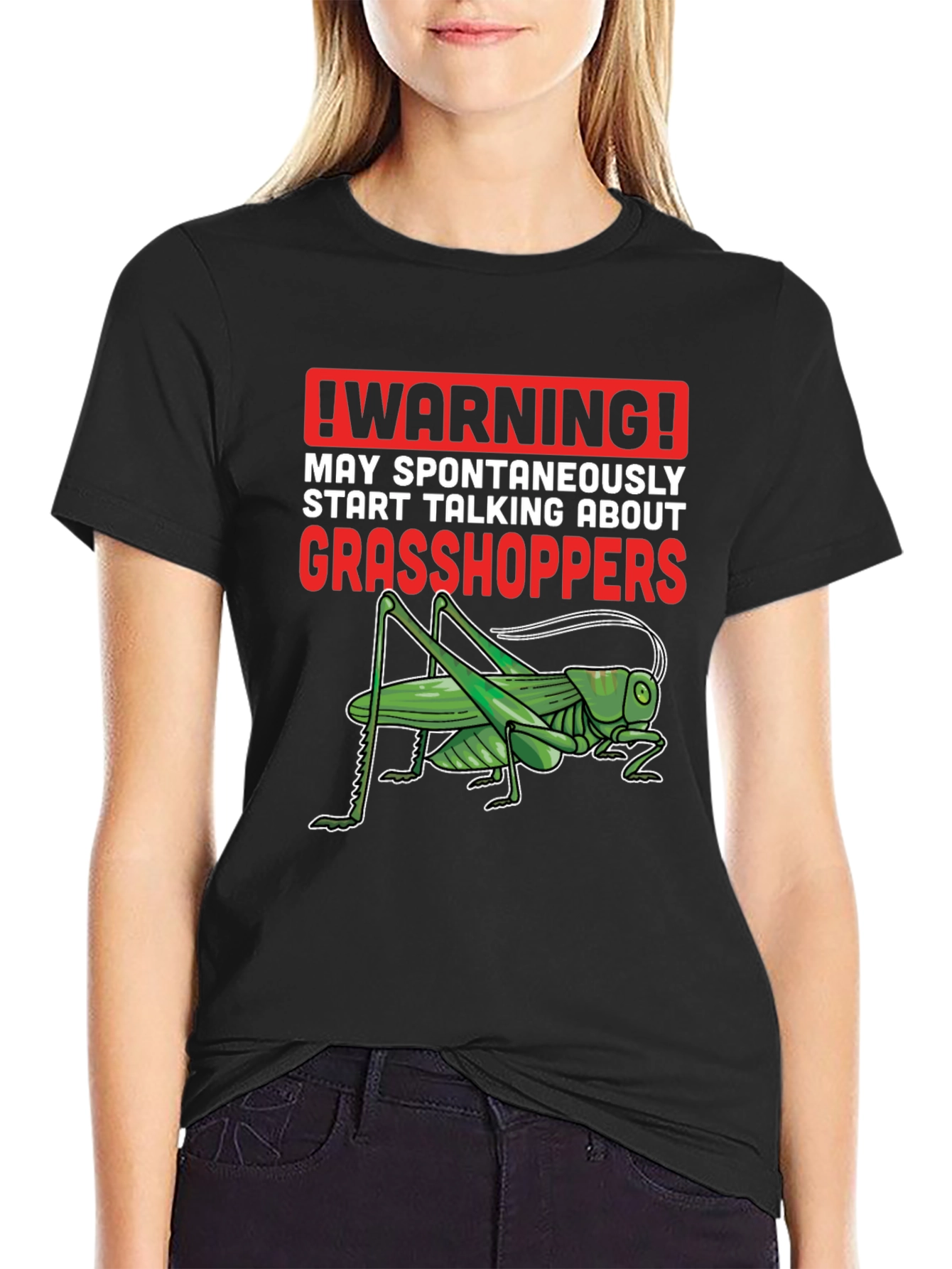 Warning: May Spontaneously Talk Grasshoppers T-Shirt