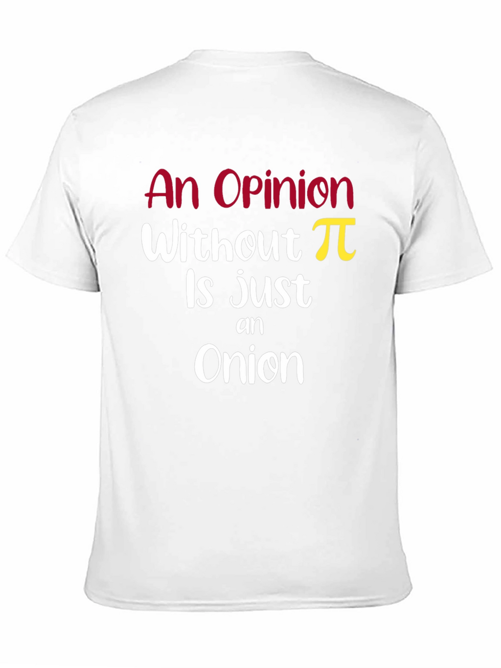 Funny Math Pi Onion Pun T-Shirt