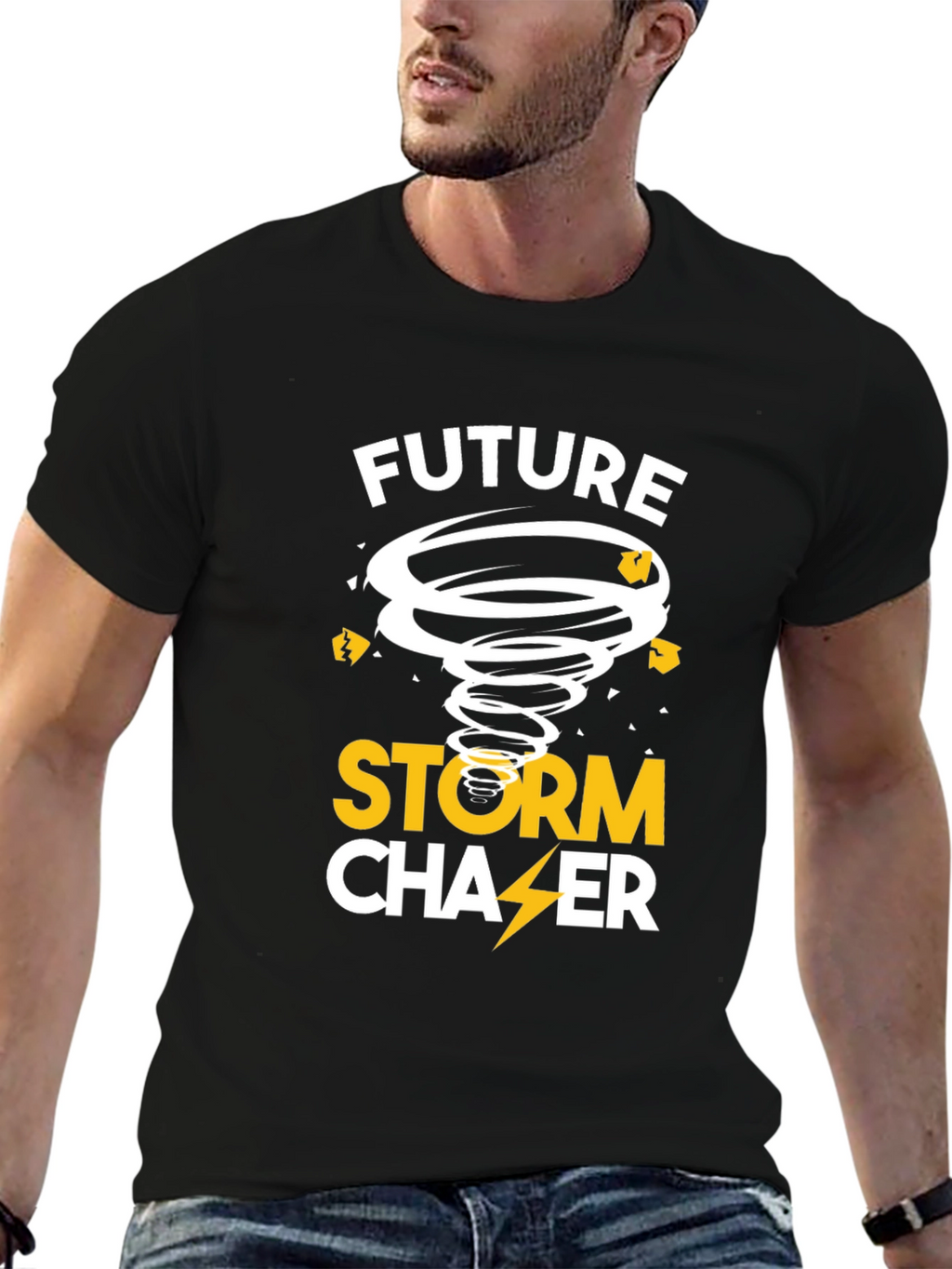 Future Storm Chaser Black T-Shirt