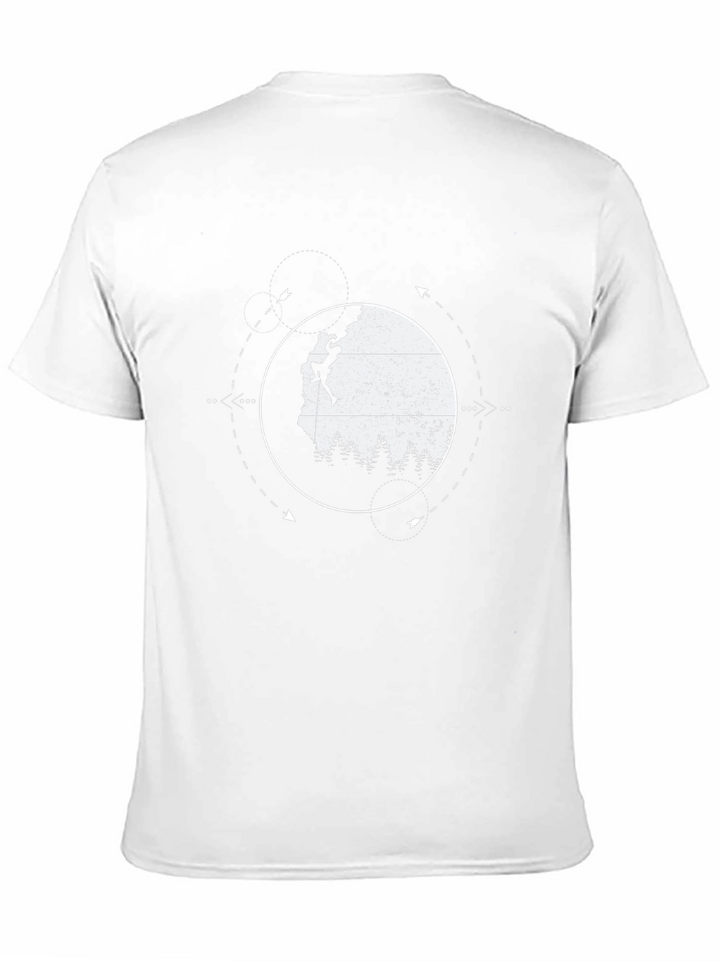 Climbing Adventure Graphic Tee - Black Cotton T-Shirt