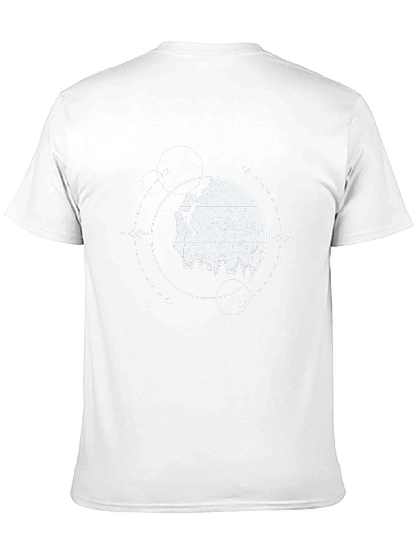 Climbing Adventure Graphic Tee - Black Cotton T-Shirt