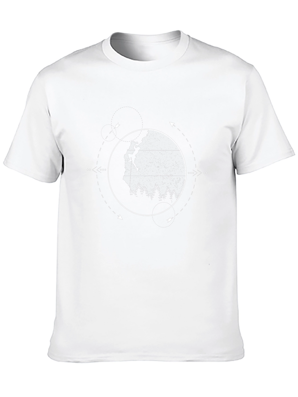 Climbing Adventure Graphic Tee - Black Cotton T-Shirt