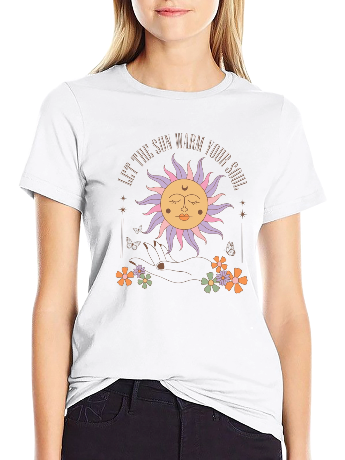 Boho Sun Graphic Tee - Warm Your Soul
