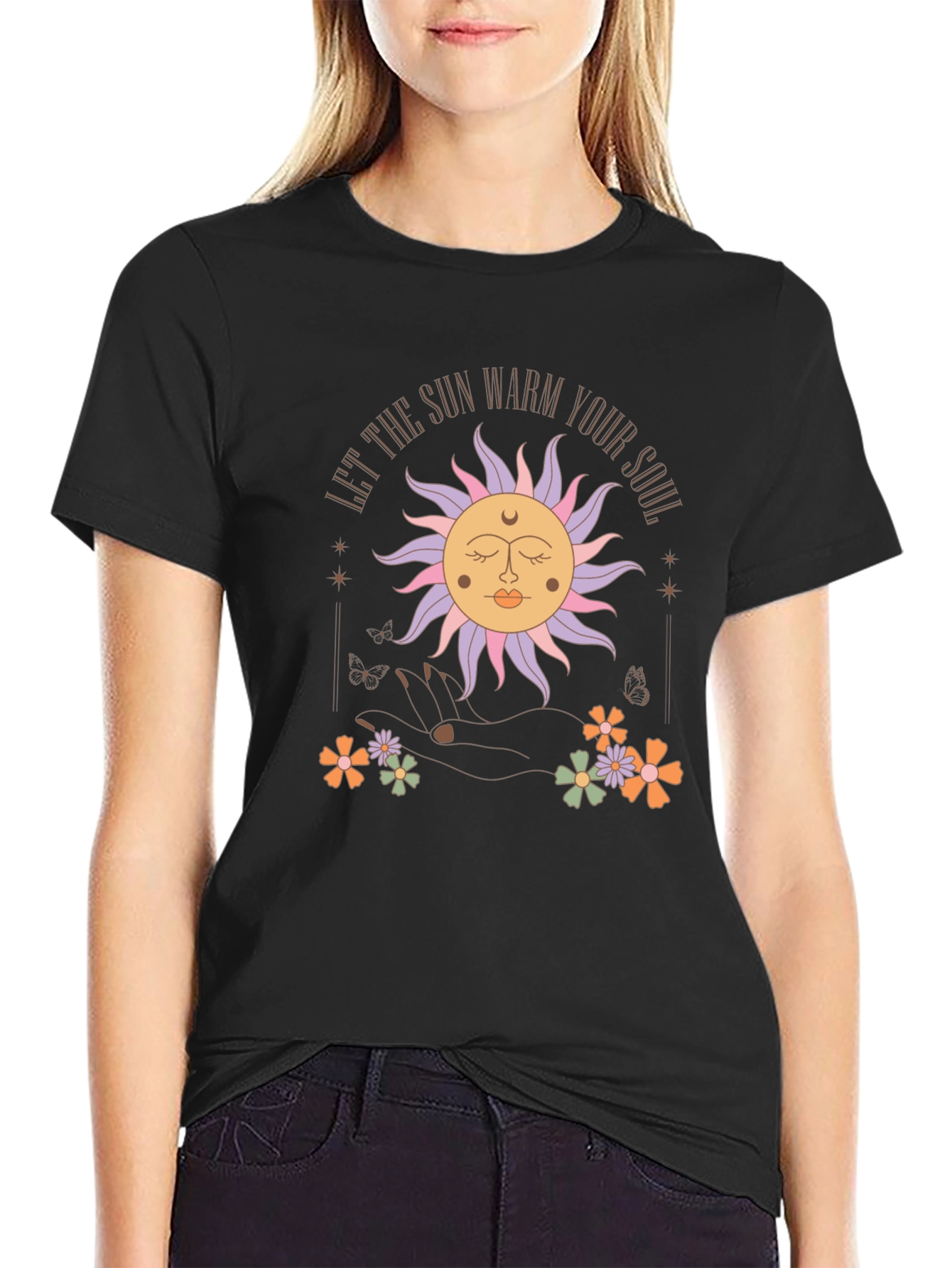 Boho Sun Graphic Tee - Warm Your Soul