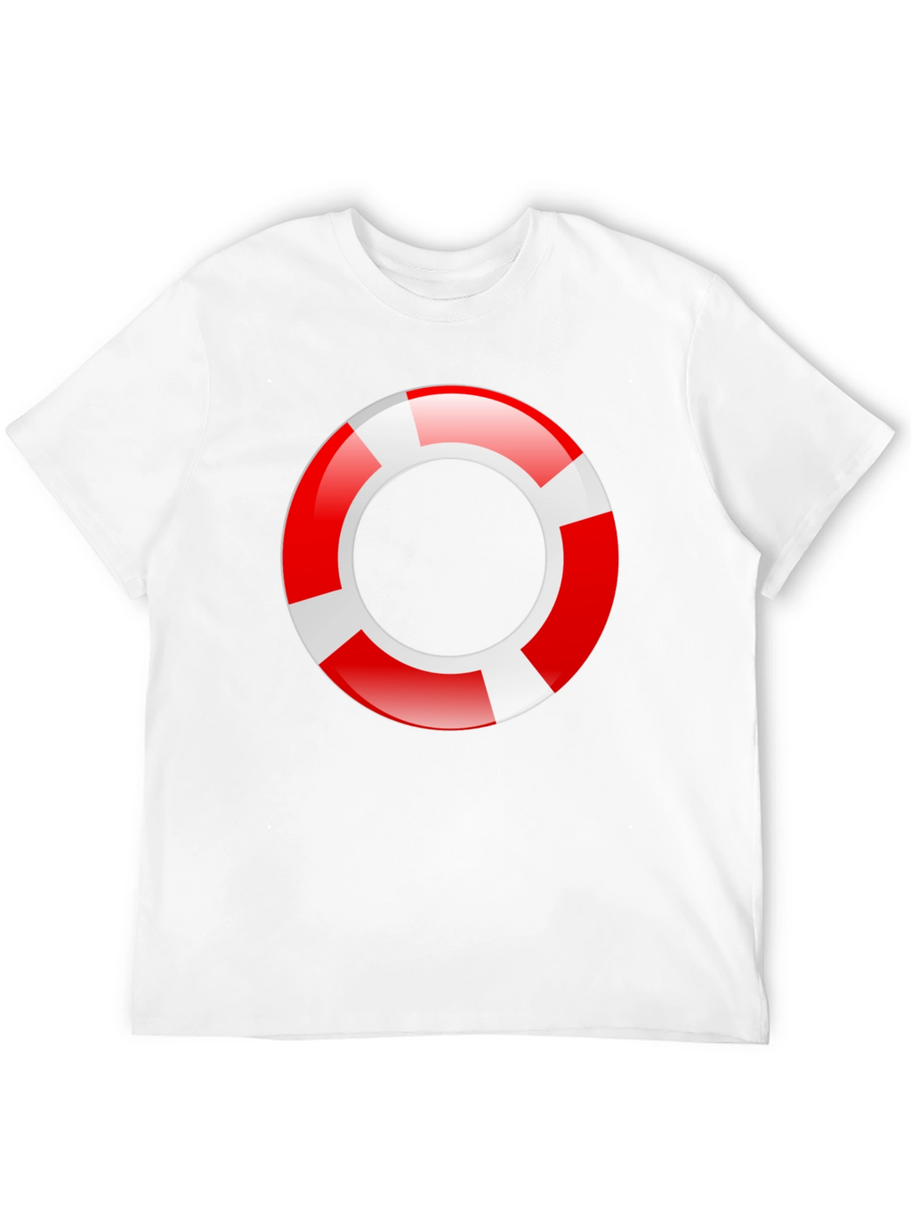 Lifeguard Ring Graphic T-Shirt - Black Cotton Tee