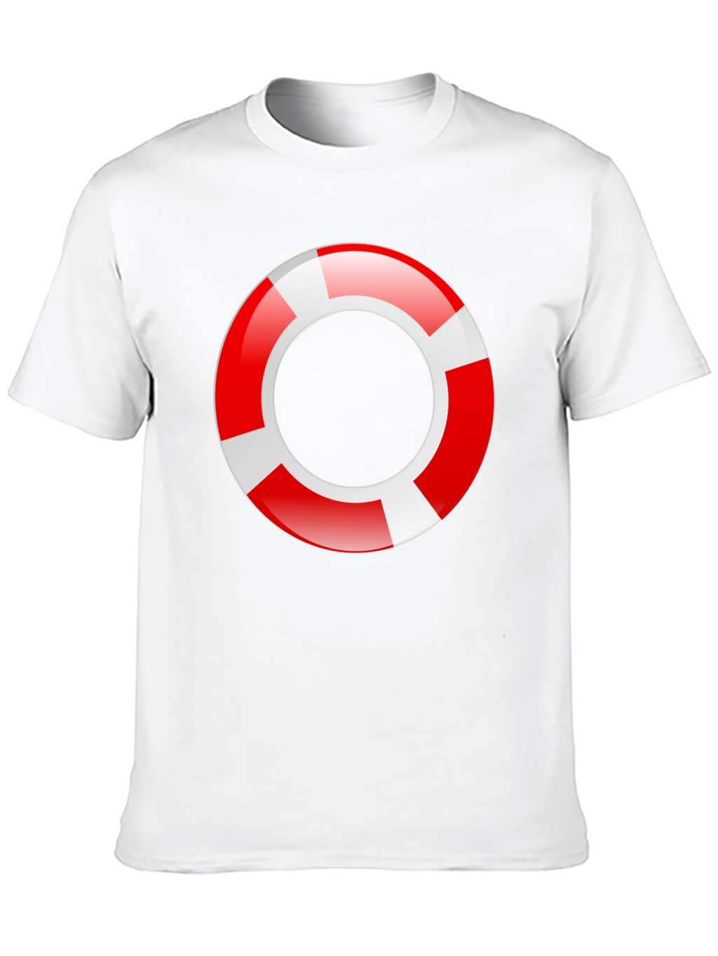Lifeguard Ring Graphic T-Shirt - Black Cotton Tee