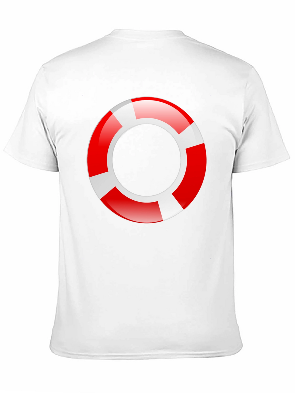 Lifeguard Ring Graphic T-Shirt - Black Cotton Tee