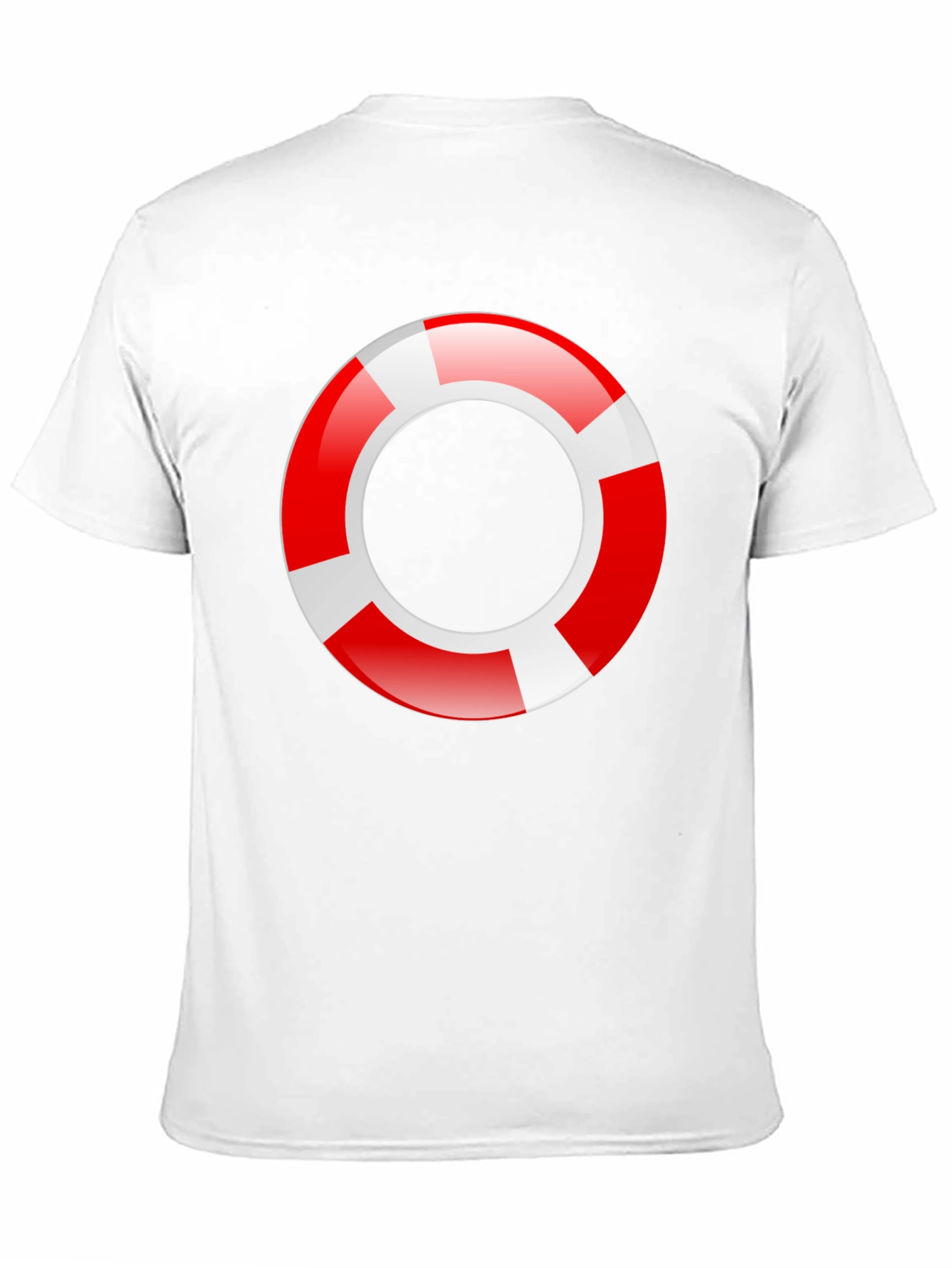 Lifeguard Ring Graphic T-Shirt - Black Cotton Tee