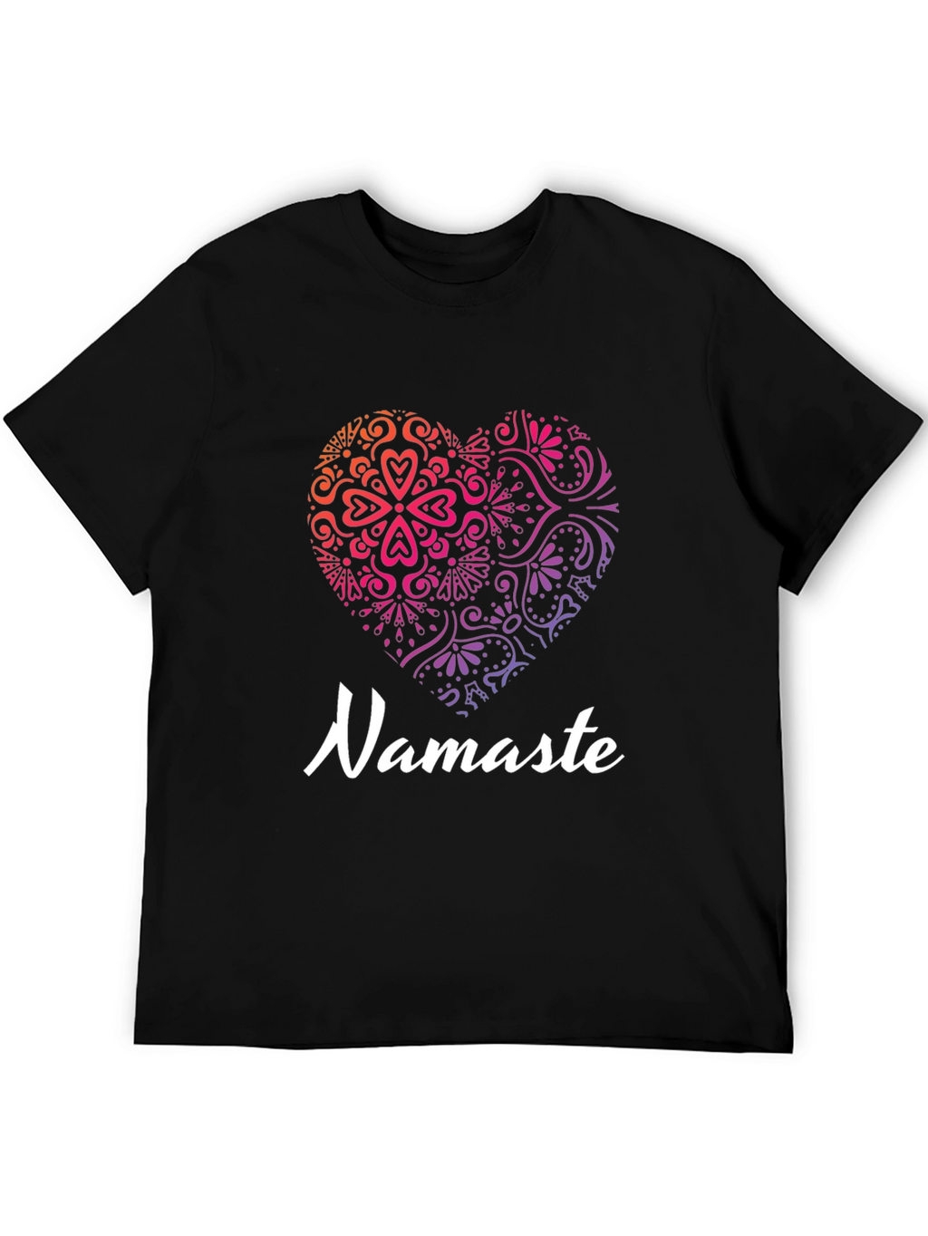 Namaste Heart Graphic Tee - Yoga & Meditation Shirt