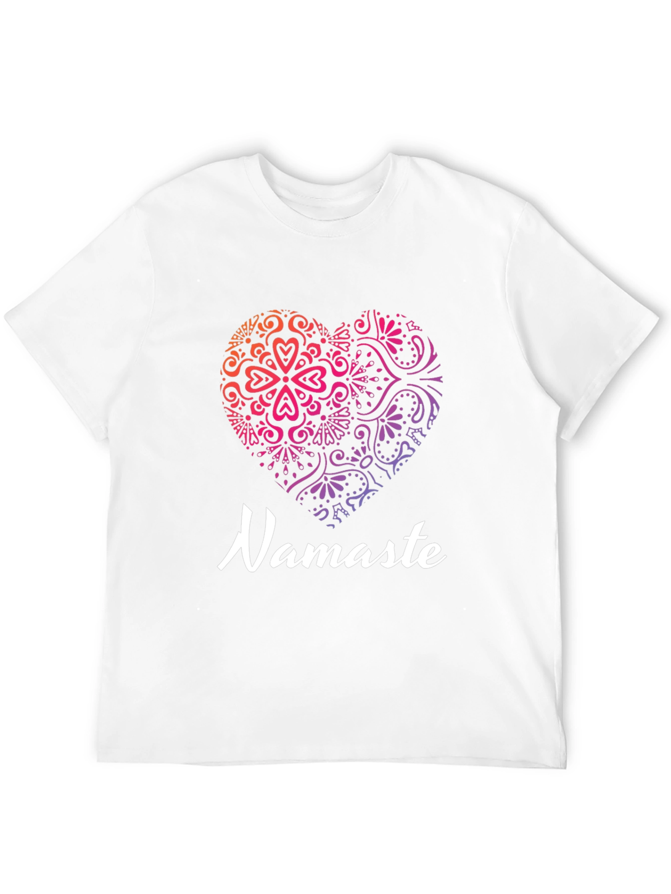 Namaste Heart Graphic Tee - Yoga & Meditation Shirt