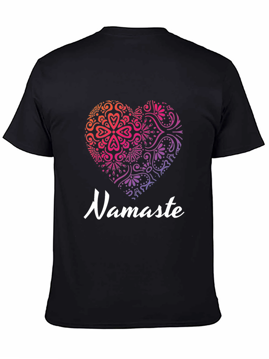 Namaste Heart Graphic Tee - Yoga & Meditation Shirt
