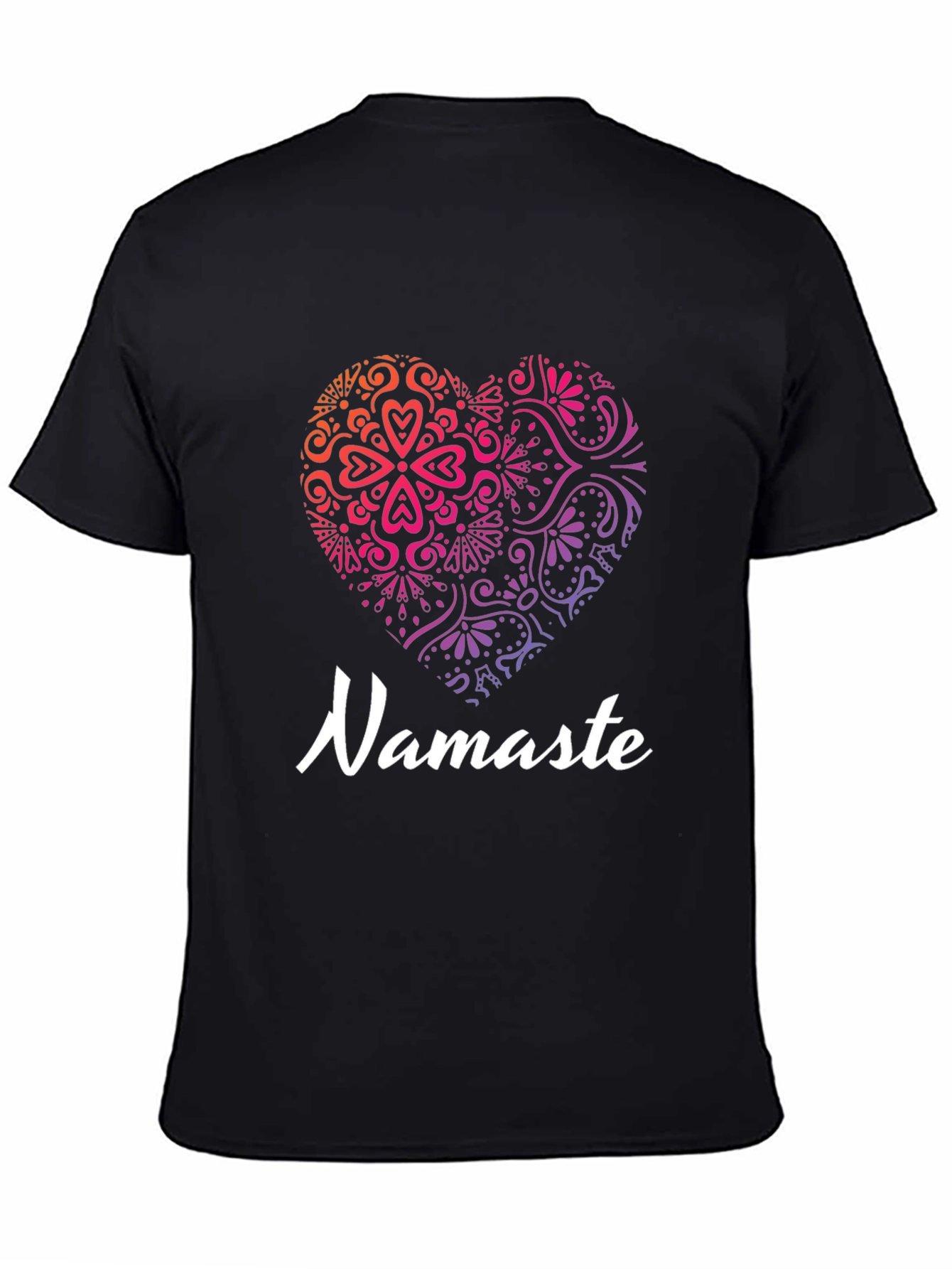 Namaste Heart Graphic Tee - Yoga & Meditation Shirt