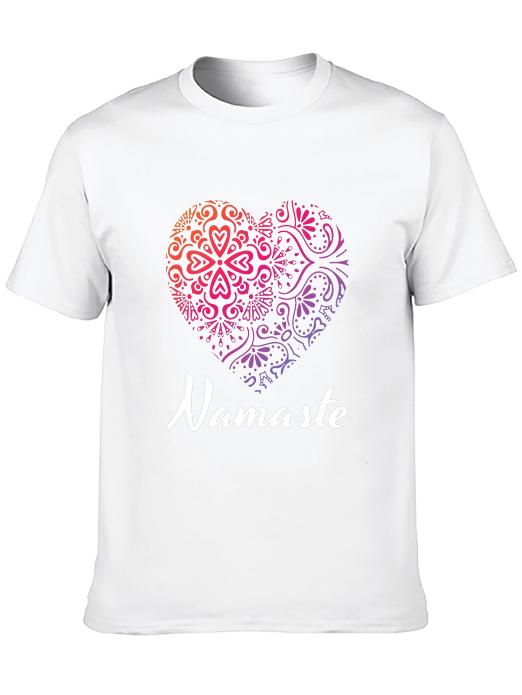 Namaste Heart Graphic Tee - Yoga & Meditation Shirt