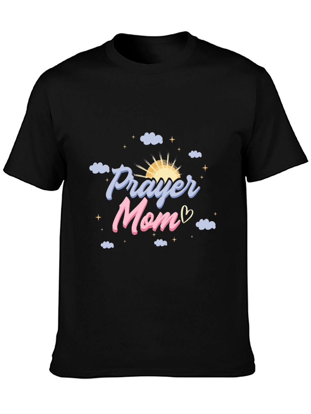 Prayer Mom Graphic Tee - Black T-Shirt