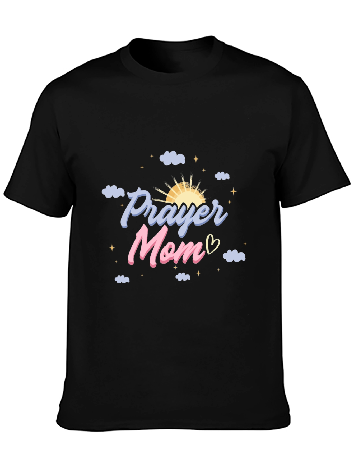 Prayer Mom Graphic Tee - Black T-Shirt
