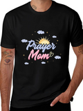 Prayer Mom Graphic Tee - Black T-Shirt