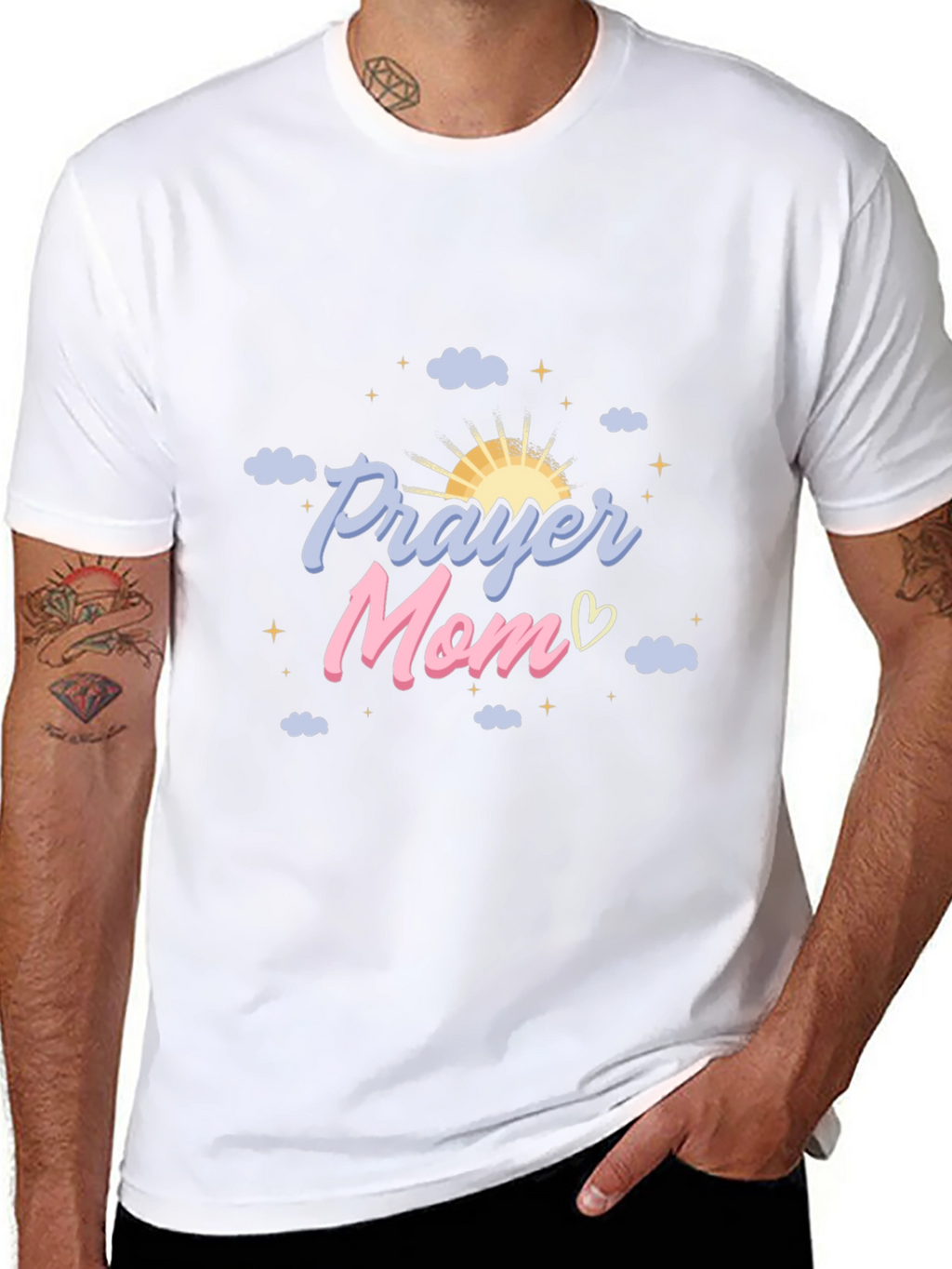 Prayer Mom Graphic Tee - Black T-Shirt