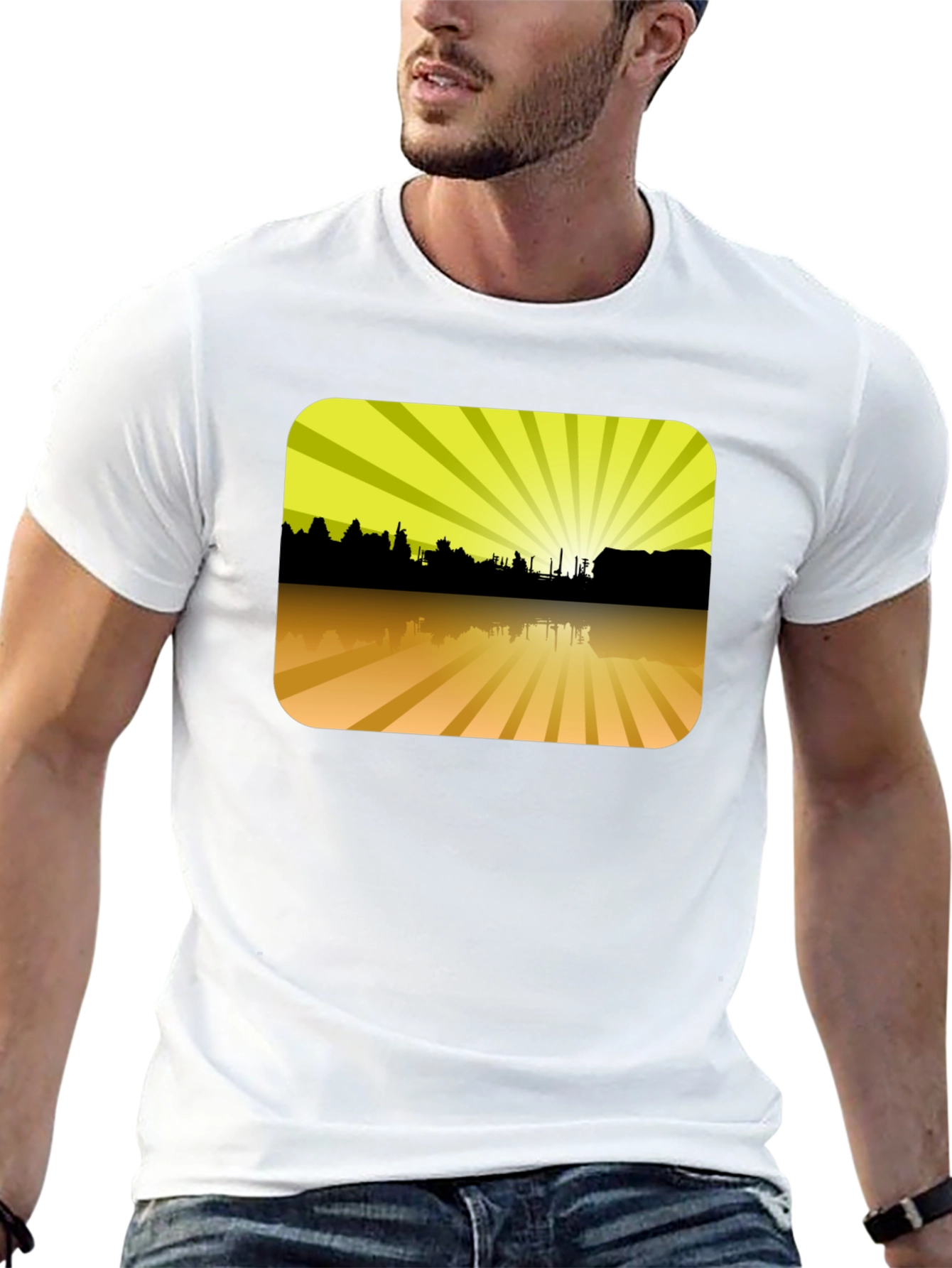Sunset Silhouette Graphic T-Shirt
