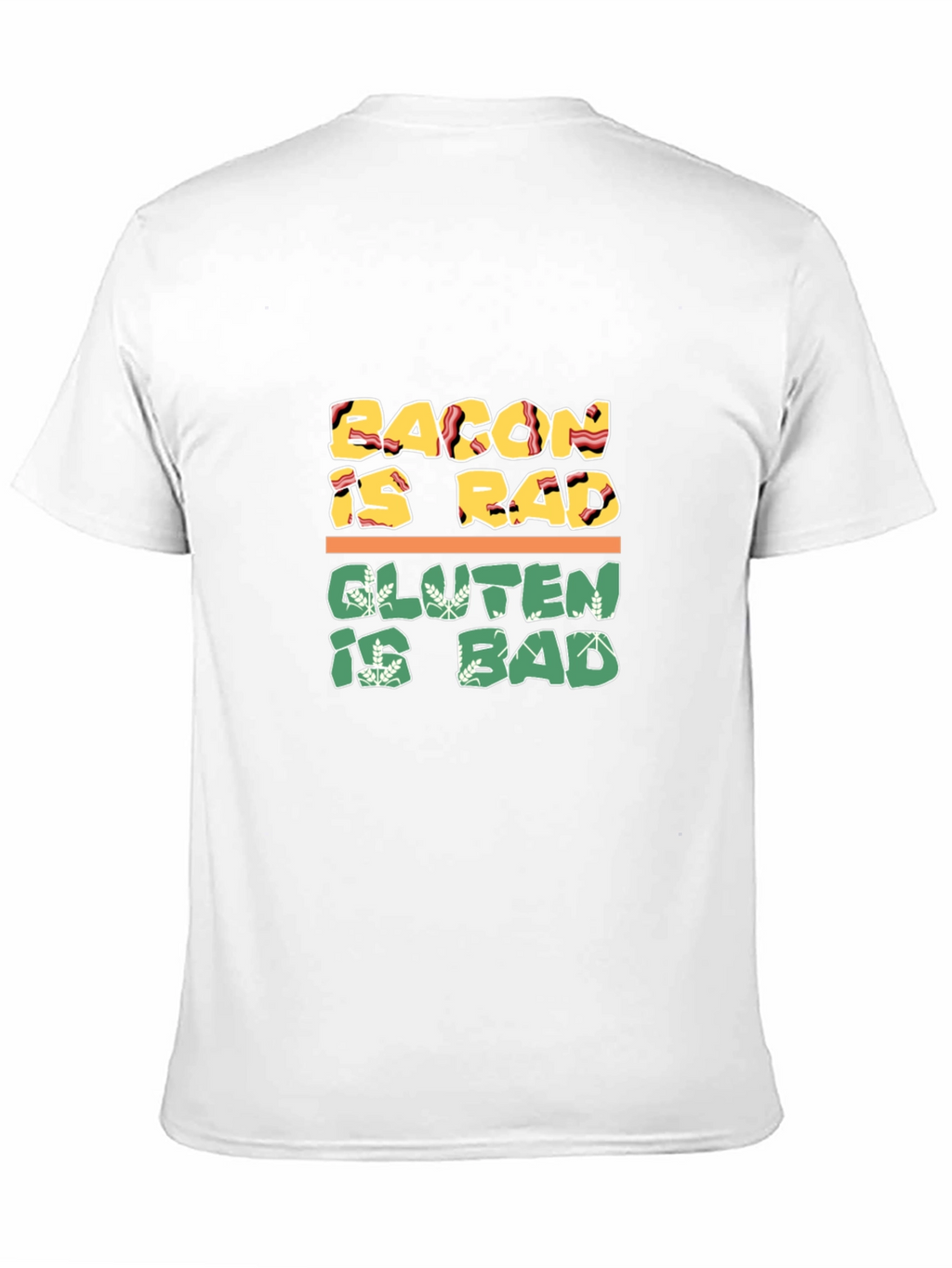 Bacon Is Rad Gluten Is Bad Graphic Tee