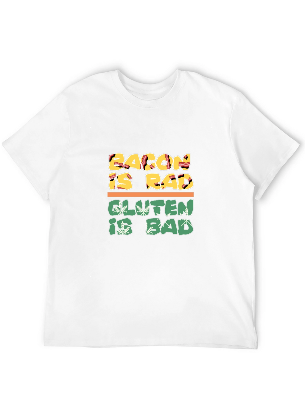Bacon Is Rad Gluten Is Bad Graphic Tee