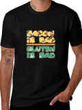 Bacon Is Rad Gluten Is Bad Graphic Tee