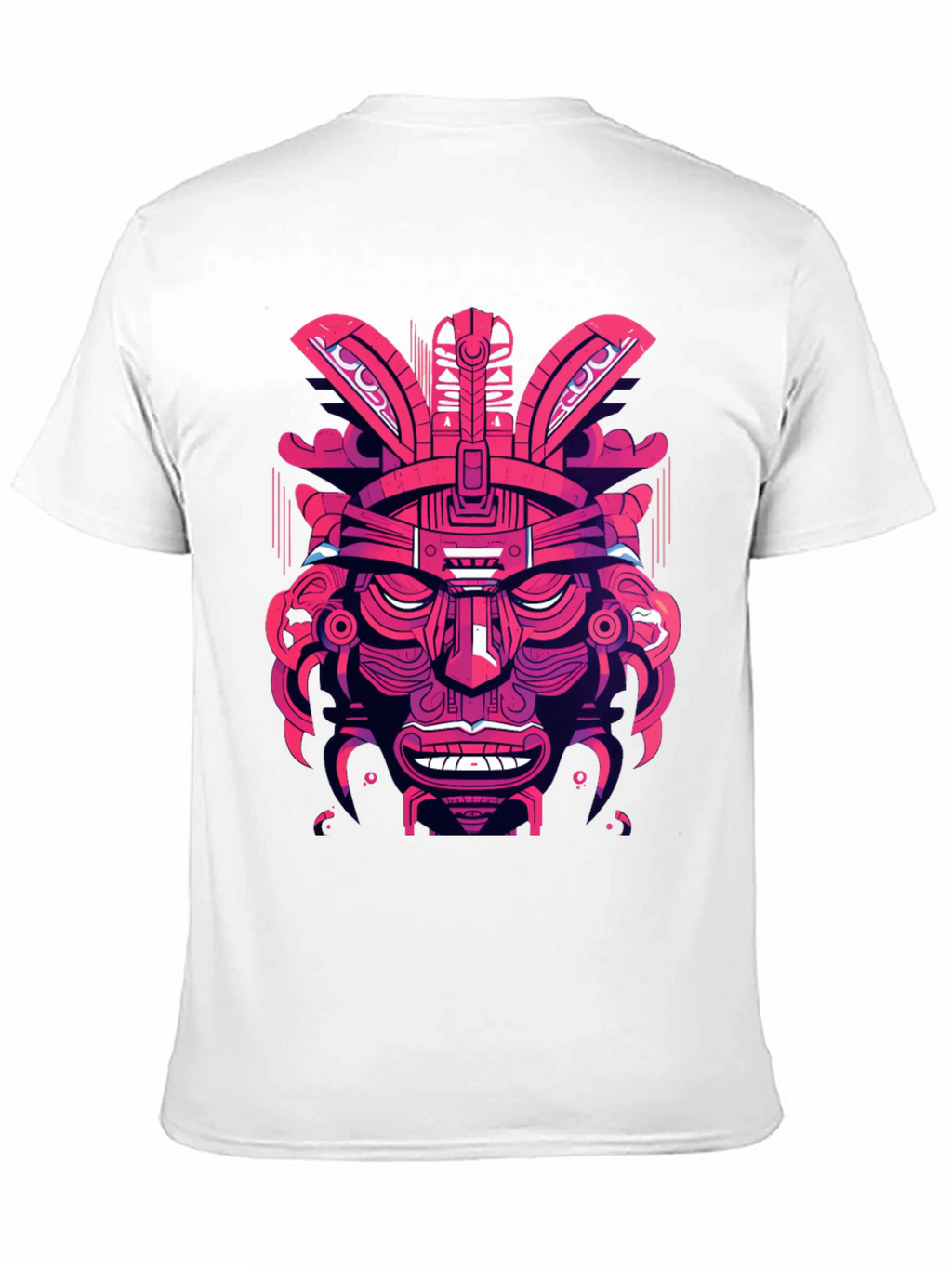 Aztec Warrior Graphic Tee - Bold Tribal Style