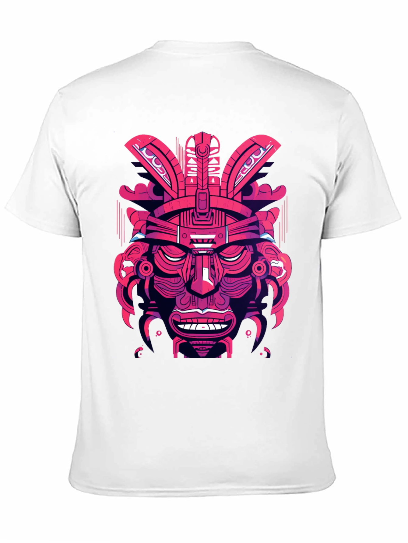 Aztec Warrior Graphic Tee - Bold Tribal Style