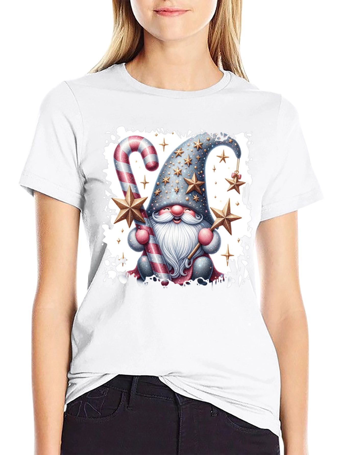Festive Gnome T-Shirt: Holiday Cheer Apparel