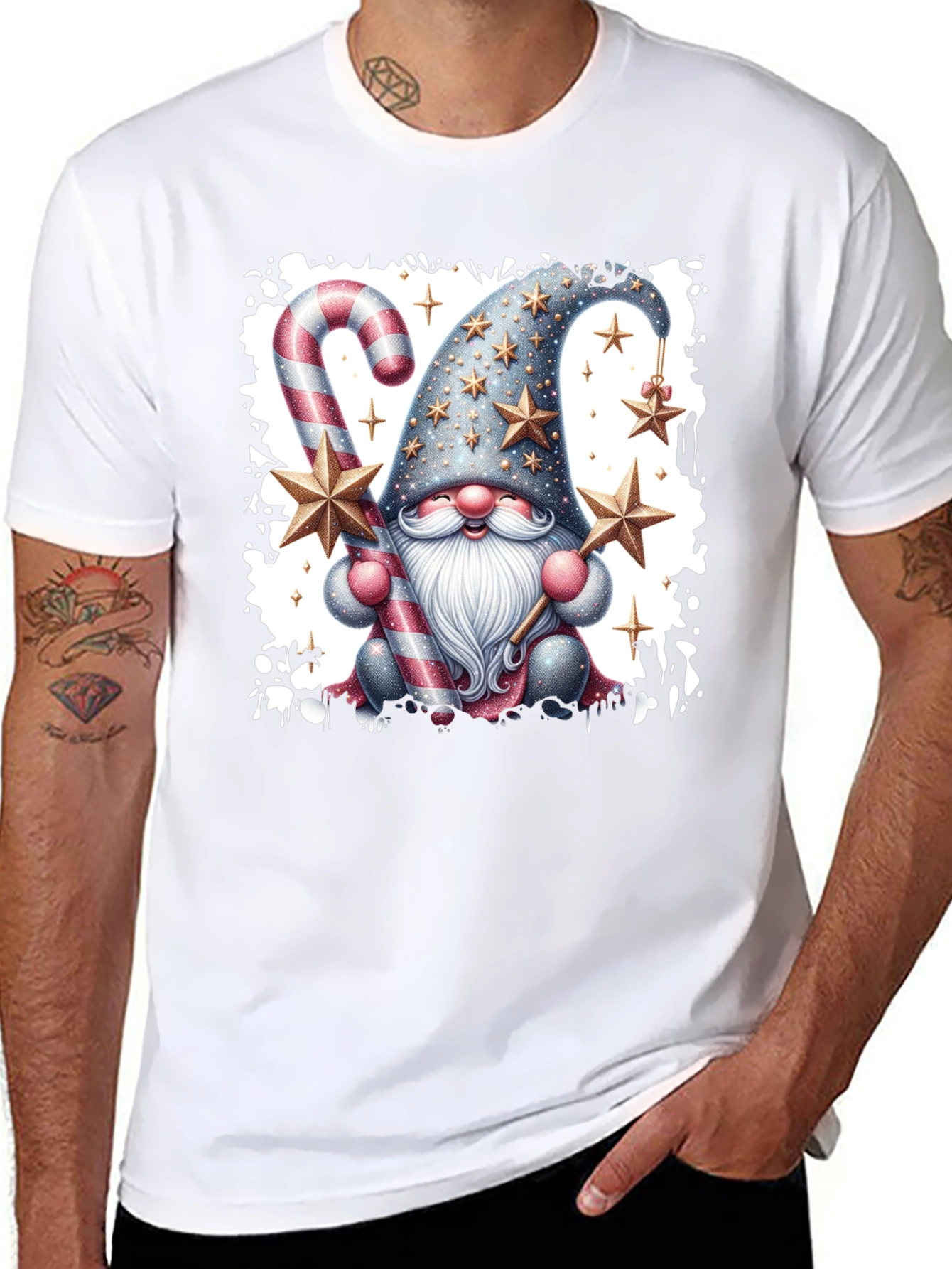 Festive Gnome T-Shirt: Holiday Cheer Apparel