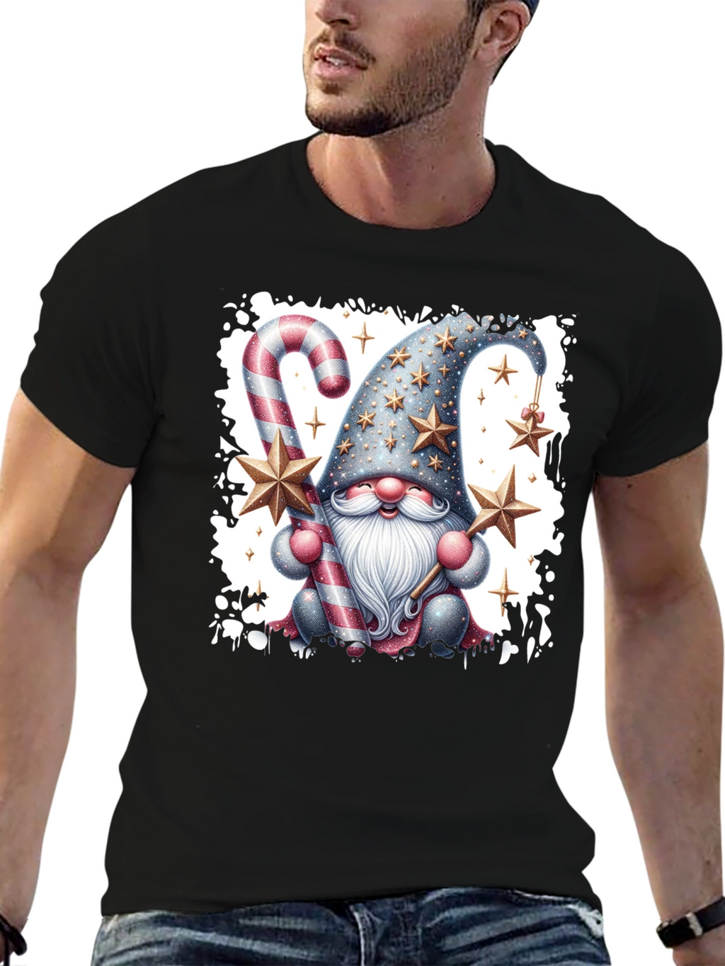Festive Gnome T-Shirt: Holiday Cheer Apparel