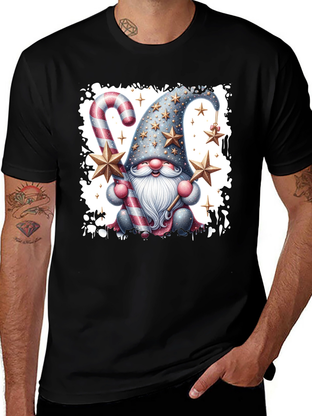 Festive Gnome T-Shirt: Holiday Cheer Apparel