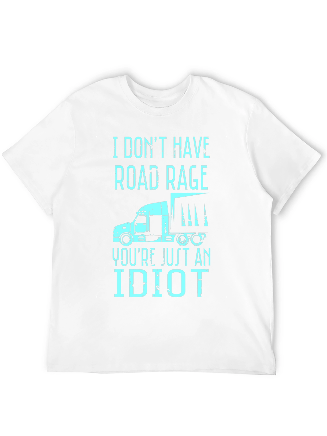 Road Rage Trucker Humor Graphic T-Shirt