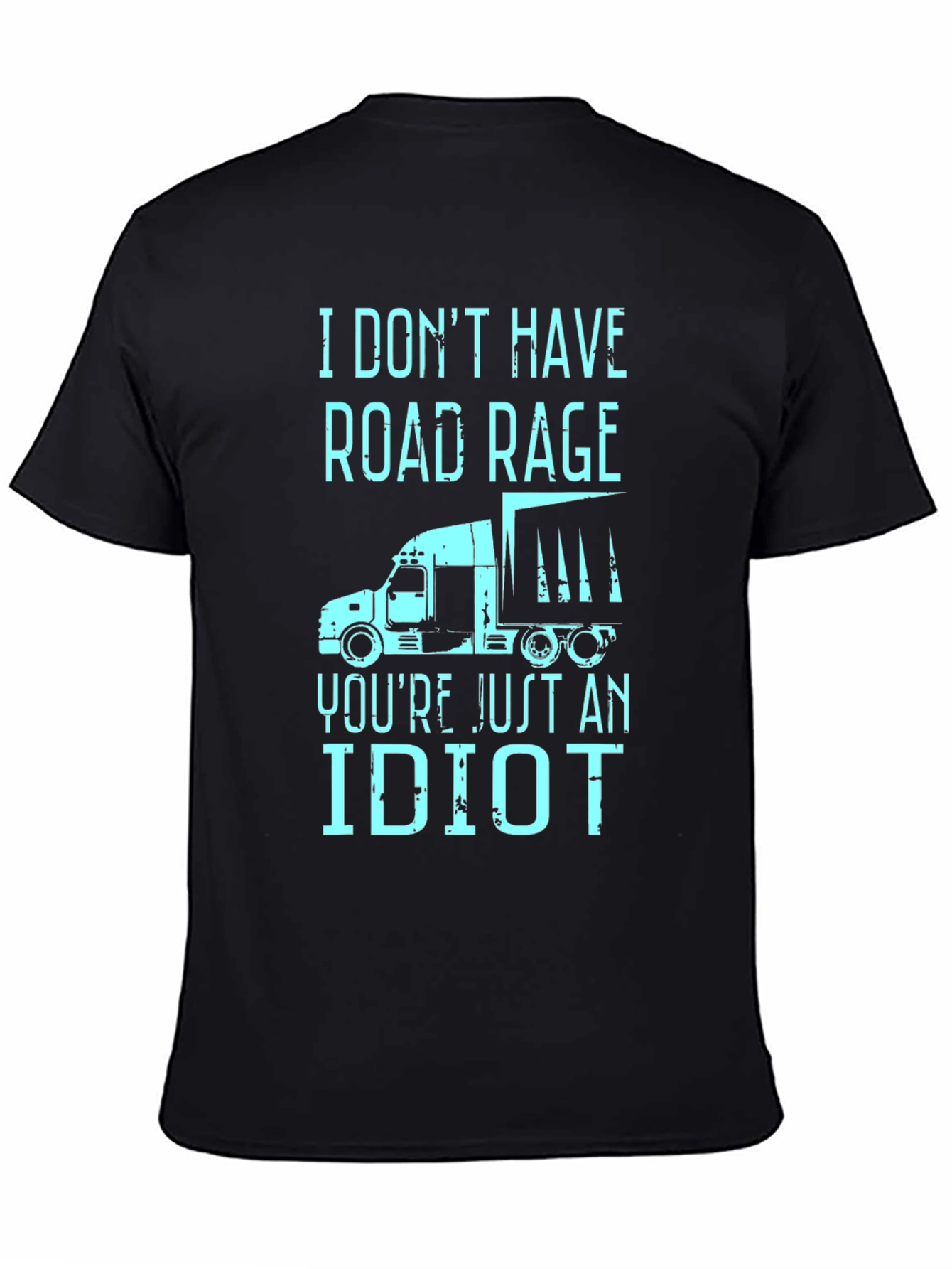 Road Rage Trucker Humor Graphic T-Shirt