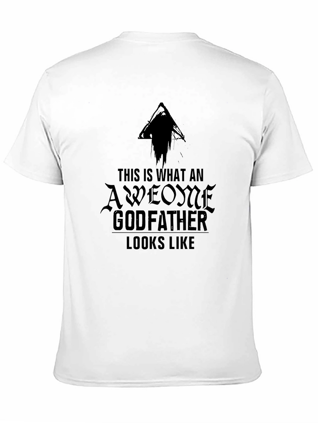 Awesome Godfather Graphic Tee - Black Cotton T-Shirt