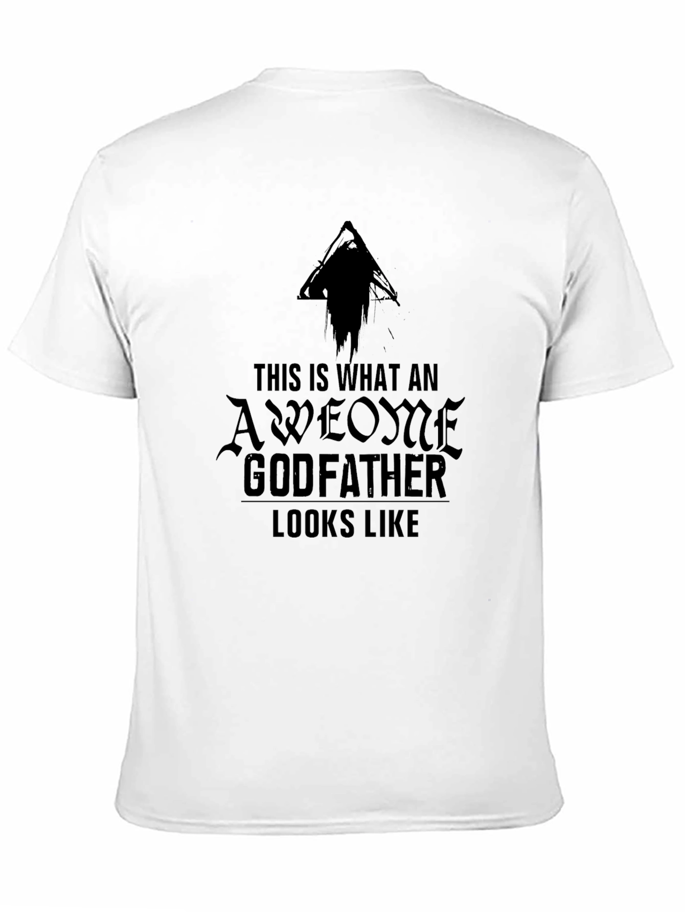 Awesome Godfather Graphic Tee - Black Cotton T-Shirt