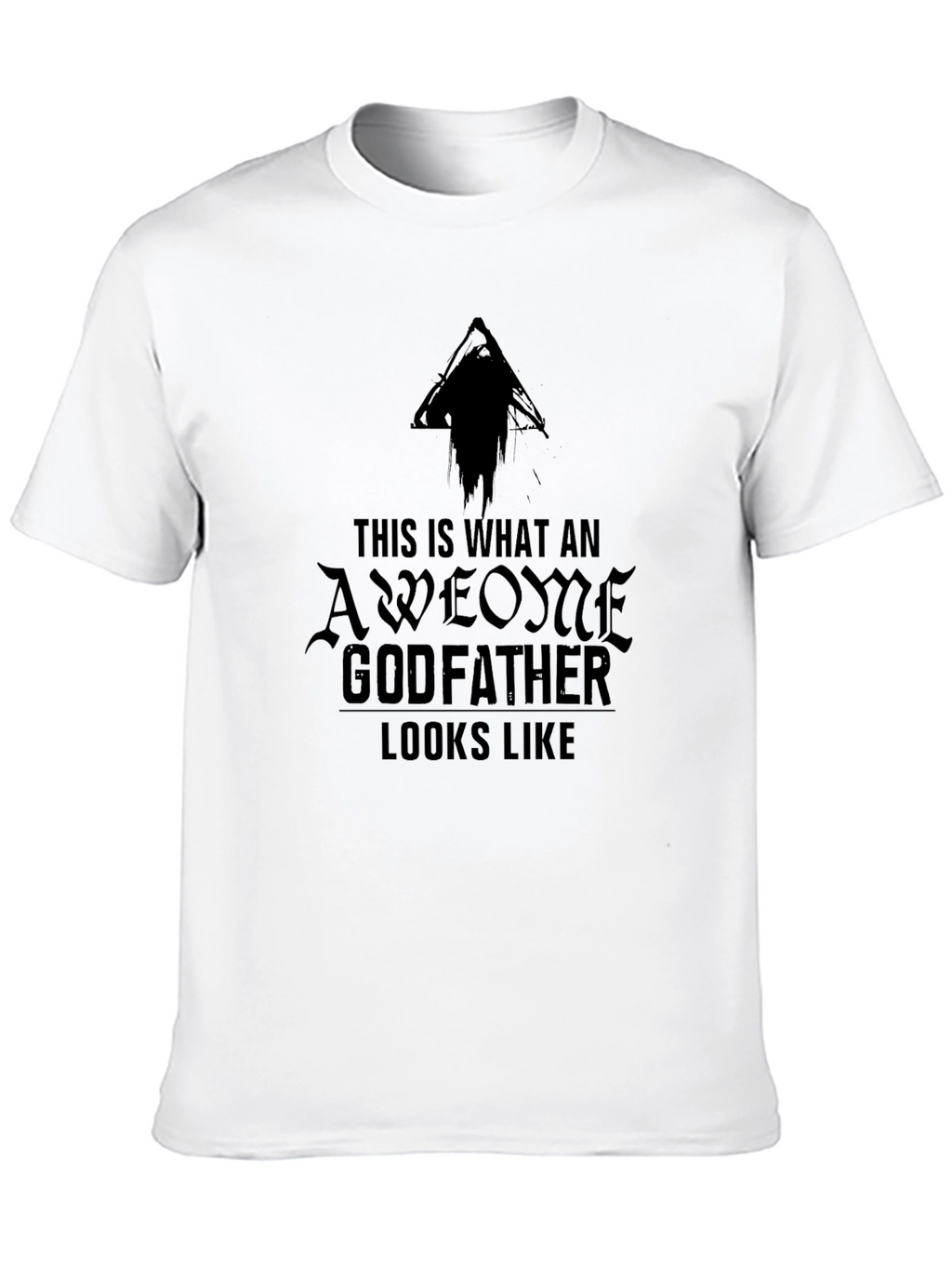 Awesome Godfather Graphic Tee - Black Cotton T-Shirt