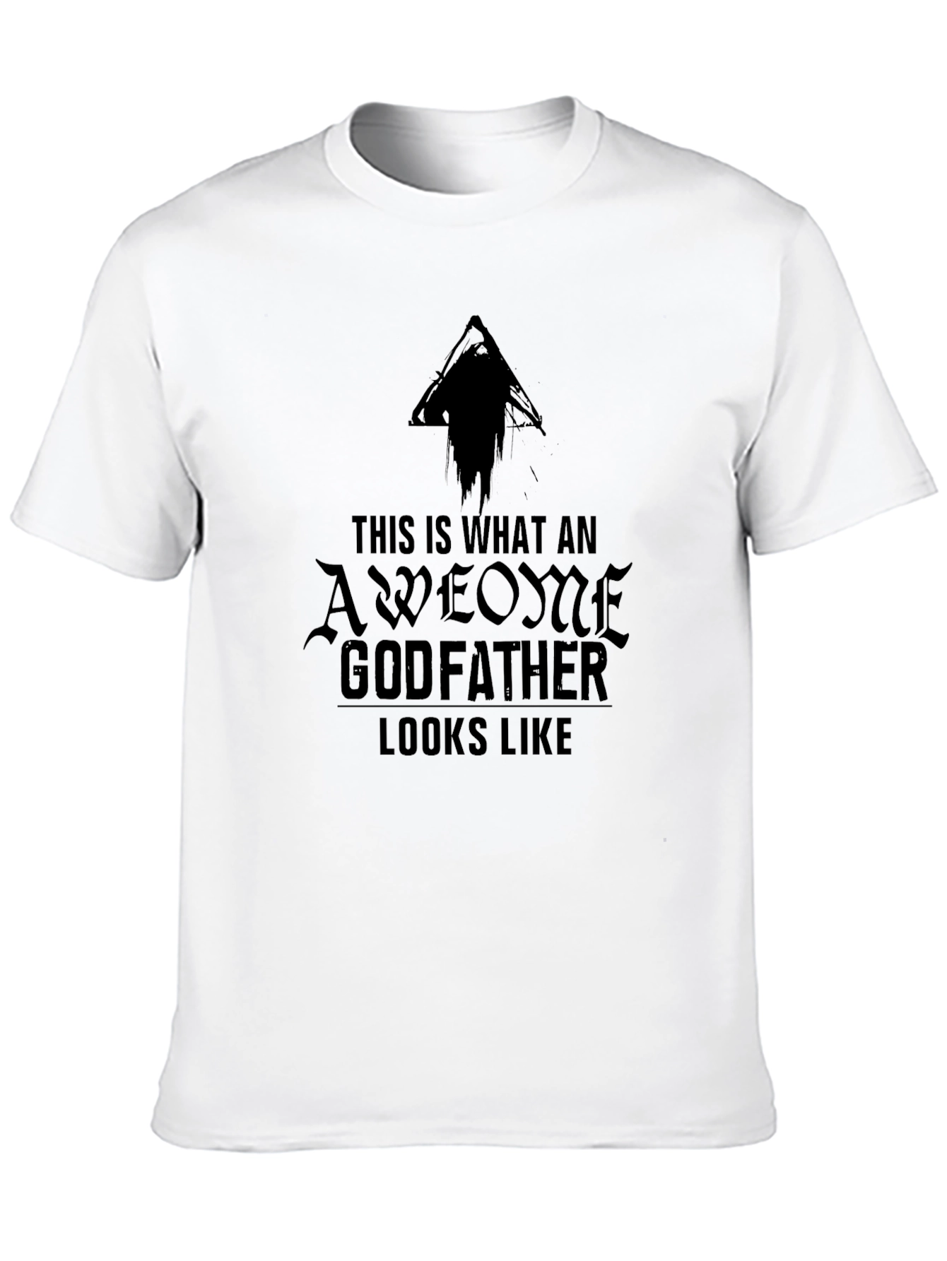 Awesome Godfather Graphic Tee - Black Cotton T-Shirt