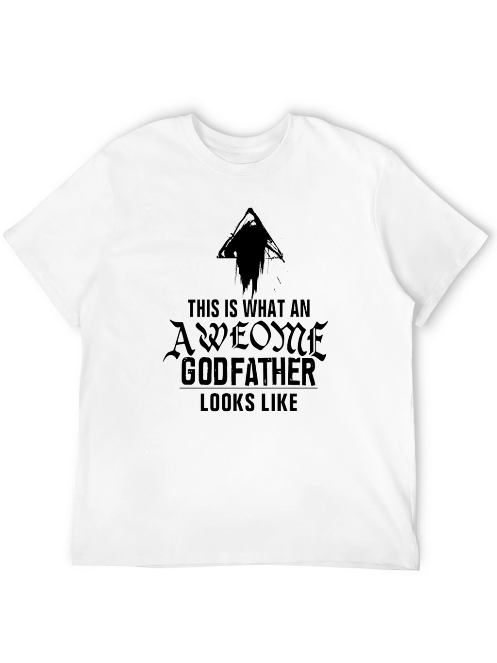 Awesome Godfather Graphic Tee - Black Cotton T-Shirt