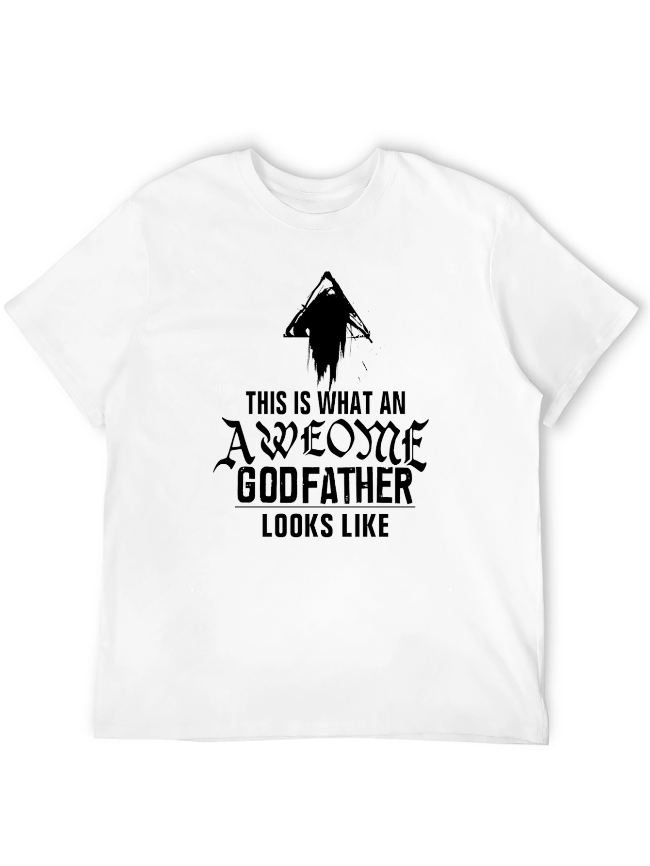 Awesome Godfather Graphic Tee - Black Cotton T-Shirt