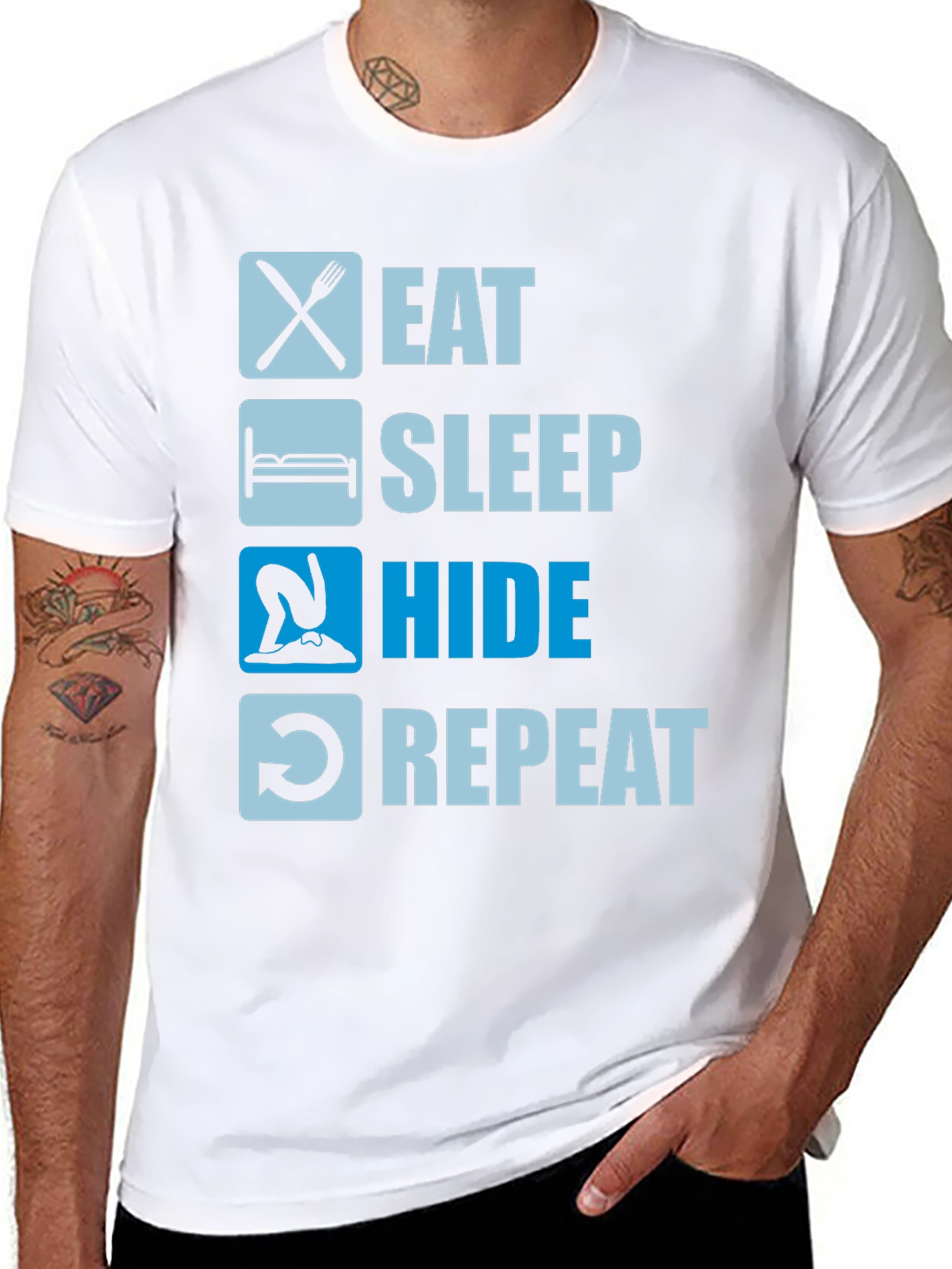 Eat Sleep Hide Repeat T-Shirt