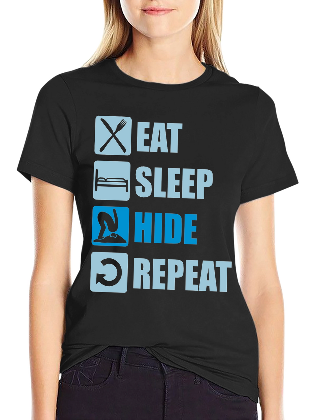 Eat Sleep Hide Repeat T-Shirt