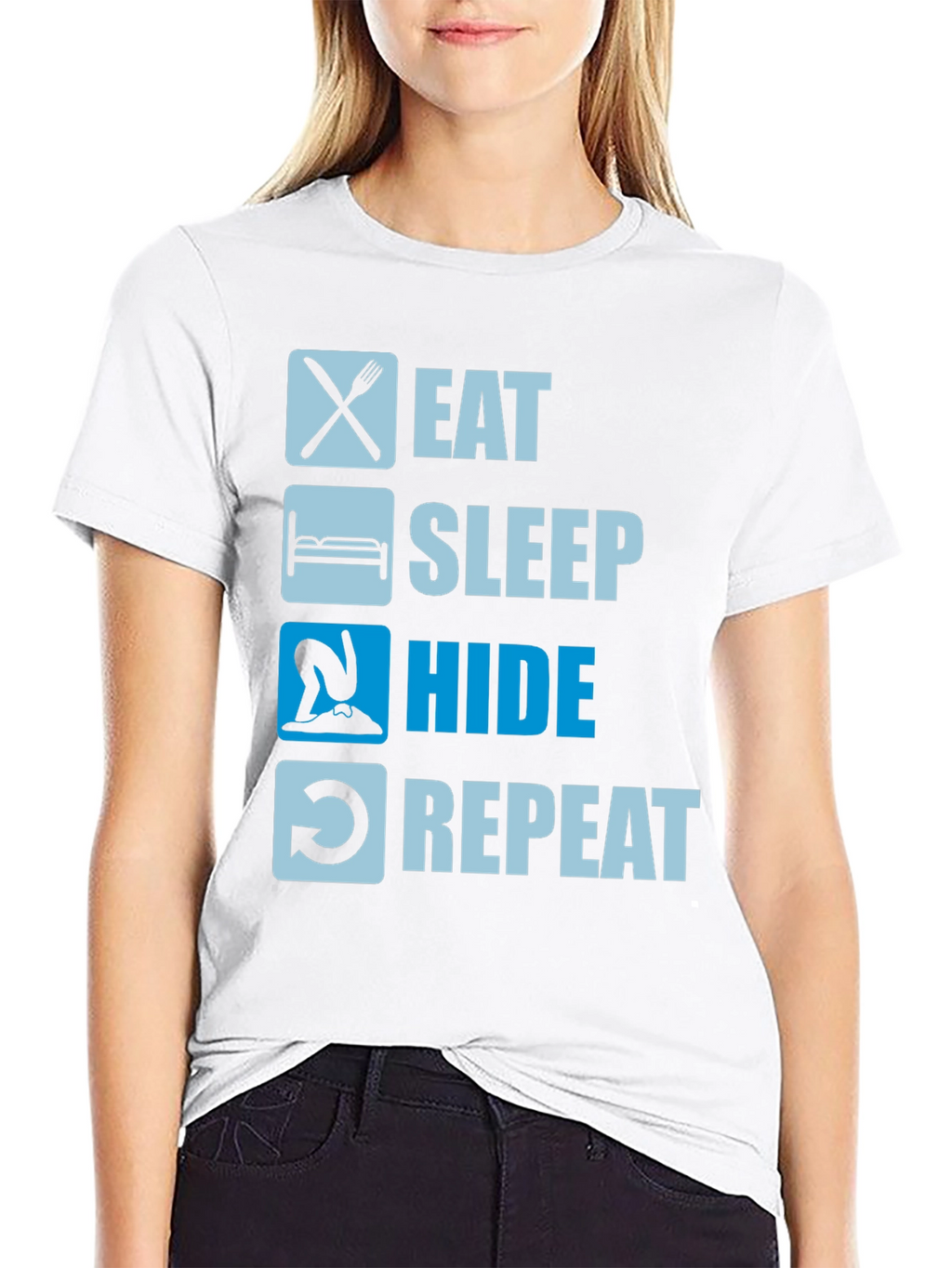 Eat Sleep Hide Repeat T-Shirt