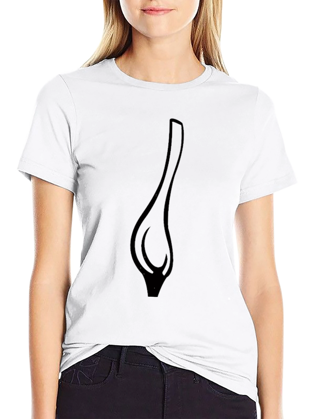 Unique Graphic Print Tee - Fashionable Black T-Shirt