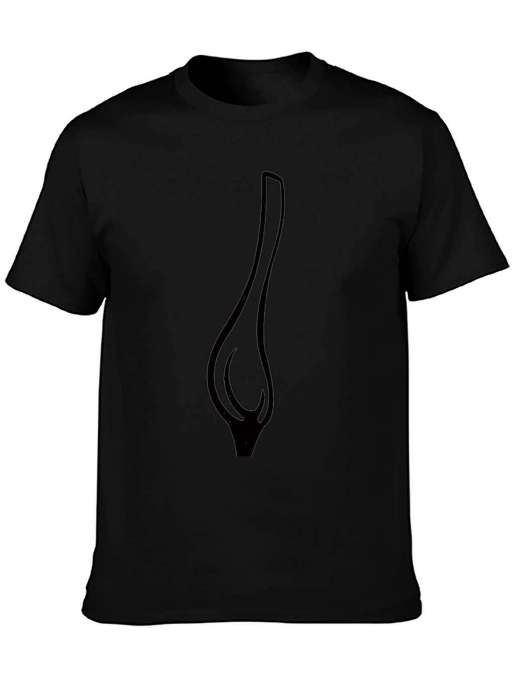 Unique Graphic Print Tee - Fashionable Black T-Shirt